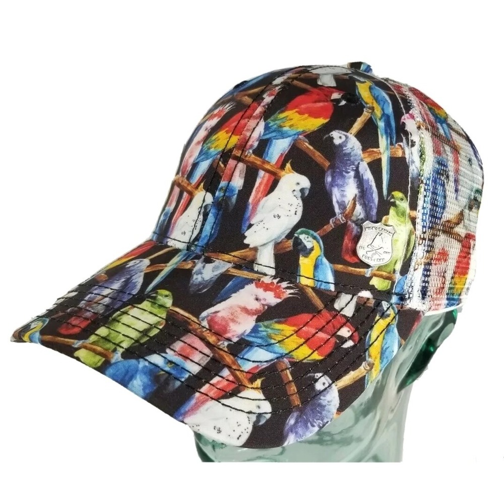 Nick Graham Trucker Parrot Head‎ (Buffet Margaritaville Style) Baseball Cap Hat